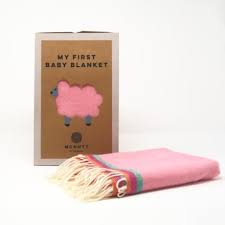 Pink Lambswool Baby Blanket
