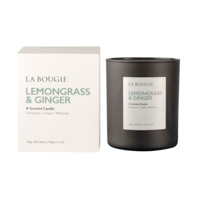 la bougie candle lemongrass and ginger