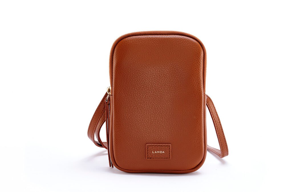 Landa Phone Bag Cassia – Tan Leather