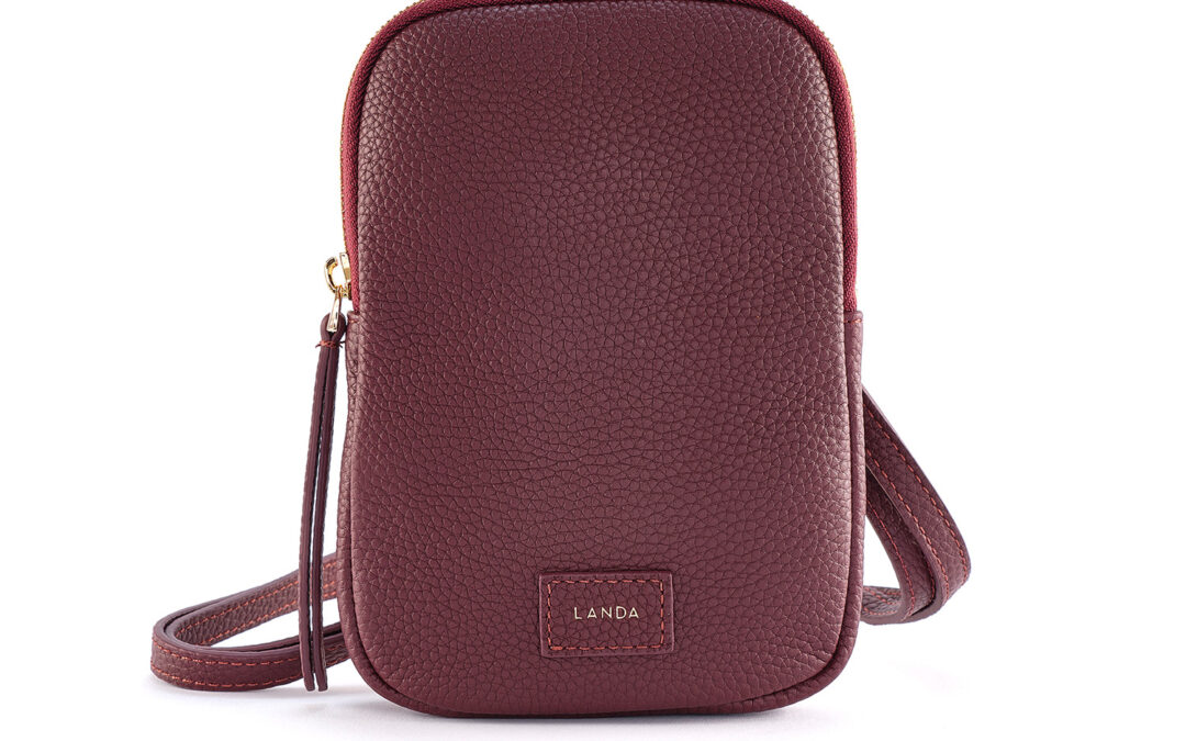 Landa Phone Bag Cassia – Burgundy Leather