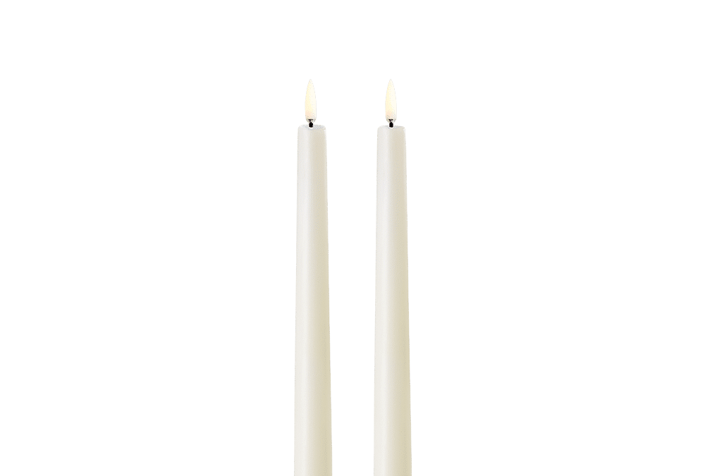 Uyuni Taper Candles Ivory 2.3×25.5cm