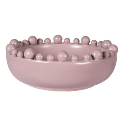 Ceramic Pink Bobble Bowl