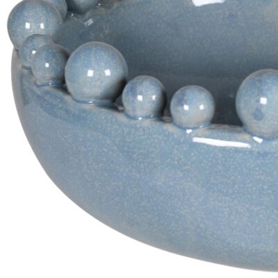 Blue ceramic bobble bowl