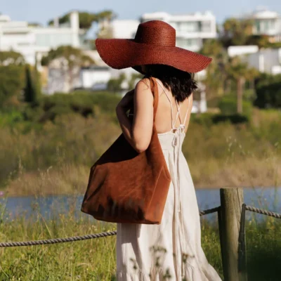 Panama Oversized Suede Shopper by Landa - Image 4