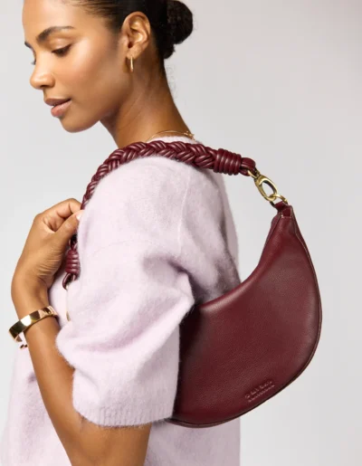 O My Bag Leo Twisted Handle - Dark Cherry - Image 5