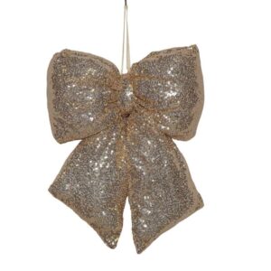 Medium Gold Glitter Bow