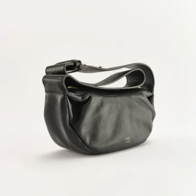 Landa x Magee 1866 Chopo Leather&Tweed Sling Bag Black - Image 4