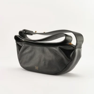 Landa x Magee 1866 Chopo Leather&Tweed Sling Bag Black - Image 2