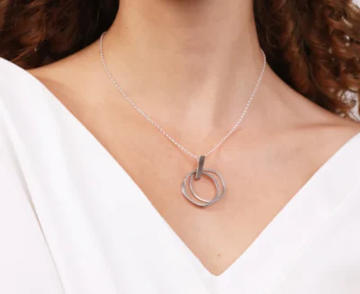 Unhewn Multi Circle Pendant