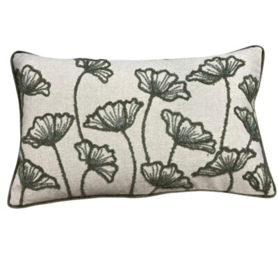Embroidered Ginko Cushion