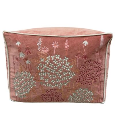 Embroidered Pouffe