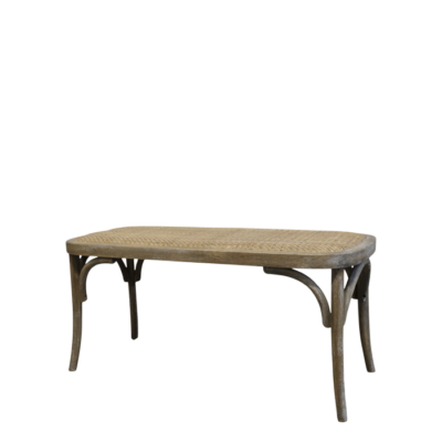 French Style Wicker bench