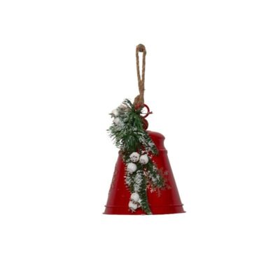 Small Festive Metal Red Bell
