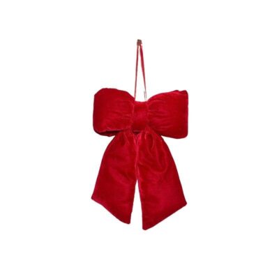 Burgundy Velvet Christmas Bow