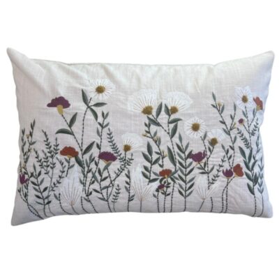 White Daisy Cushion