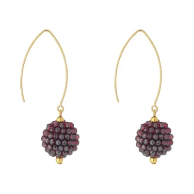MoMuse Berry Cluster Earrings